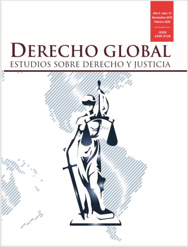 					Ver Vol. 5 Núm. 13 (2019): Derecho Global. Estudios sobre Derecho y Justicia
				