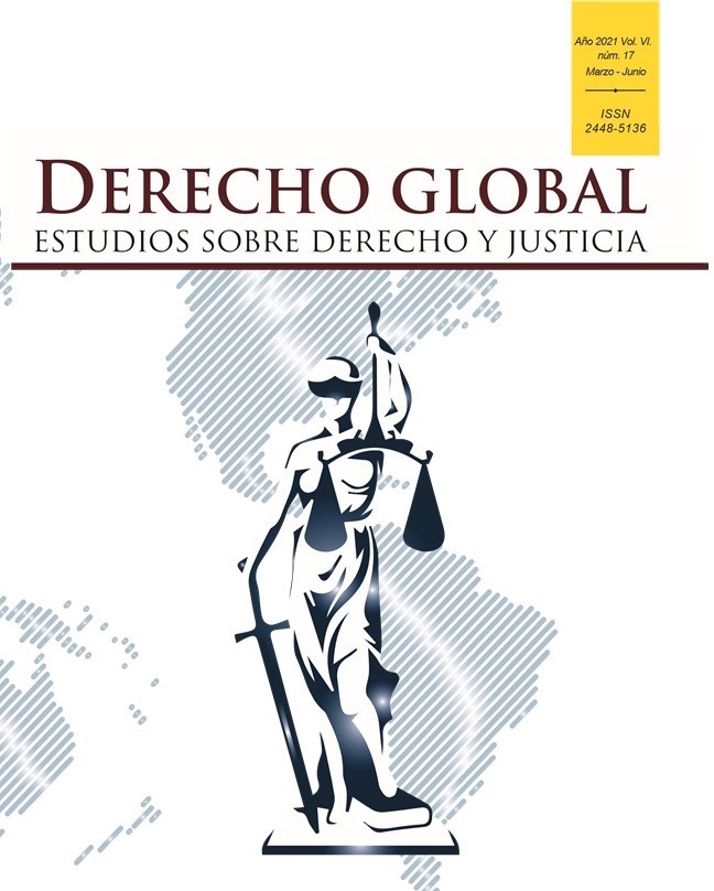 					Ver Vol. 6 Núm. 17 (2021): Derecho Global. Estudios sobre Derecho y Justicia
				